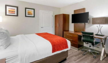 Guest Room With Work Desk and Ergonomic Chair